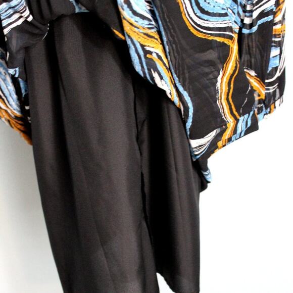 Nine West Multicolor Fully Lined Finely Pleated Dress Size XL - Picture 9 of 12